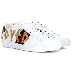 RARE GUCCI Ace ‘Loved’ Sneakers in White